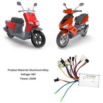 48V 250W Elektrinio dviračio bešepetėlis valdiklis Aliuminio lydinio bešepetėlio variklio valdiklis Elektriniam dviračiui, paspirtukui