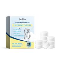 Jue-Fish Jewelry Cleaning Effervescent Tablets (10pcs) - Jewelry cleaning, stain removal, anti-oxidation,  maintenance,  cleaning tablets. white