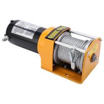 12V elektrinės gervės komplektas su 5mmx10m lynu 3000LB 4 krypčių ritininis vediklis Laidinis valdymas ATV UTV visureigiams
