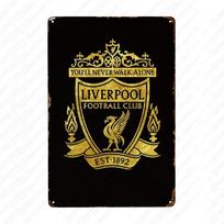 Liverpool vintažinis skardinis ženklas, kavinės baro naktinio klubo logotipas, plokštelė 20x30cm