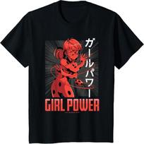 Kids Miraculous Lady Bug - Manga Lady Bug Girl Power T-Shirt S juoda