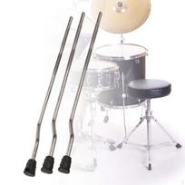 3x Drum Leg Support Feet Floor Tom Professional Fitting Sturdy Accessory Anti
