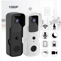 WIFI durų skambutis Tuya išmanusis vaizdo durų skambutis vandeniui atsparus naktinis matymas namų apsauga 1080P FHD kamera skaitmeninis vaizdo domofonas V30S juoda