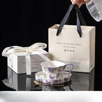 Lily of The Valley Coffee Cup and Saucer Set Ceramic Coffee Cup Gift Box  High End Souvenir  Nurses' Day  Mother's Day 260ml