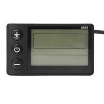 Elektrinio dviračio LCD ekrano matuoklis S866 ABS elektrinio dviračio valdymo panelė su 6 kontaktų vandeniui atspariu jungtimi paspirtukui