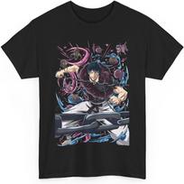 Jujutsu Toji Anime T-Shirt Unisex Kaisen Fushiguro Anime Japanese Cotton JJK Tee S juoda