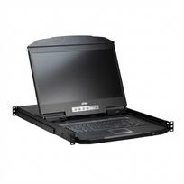 ATEN CL3116NX KVM-Switch 46.99cm 18.5Zoll TFT VGA PS/2-USB 16 Port Tastaturlayout Deutsch