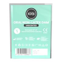 EXS Condoms Non-Latex Dam Unscented Prezervatyvas oraliniam seksui