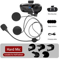 Vandeniui atsparios motociklo šalmo ausinės belaidės laisvų rankų įrangos skambučių telefono ausinės muzikos grotuvas motociklo šalmui „Bluetooth 5.3“ Headset Soft Micro