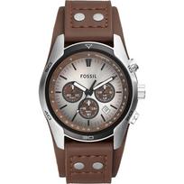 Fossil vyriškas britiško stiliaus kvarcinis laikrodis - Trejų ciferblatų chronografas, stilingas verslo dizainas CH2565 ruda