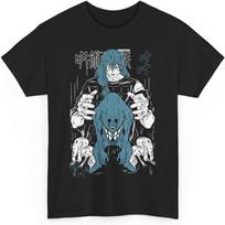 Jujutsu Mahito Anime Marškinėliai Unisex Kaisen Anime Japoniški Medvilniniai Marškinėliai M-22 L juoda