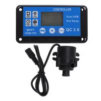 Fontano vandens siurblys Nešiojamas panardinamas fontano siurblys su laiko valdymu ir valdikliu akmenų sodui, žuvų tankui