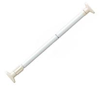 Daugiafunkcinis tvirtas reguliuojamo įtempimo karnizas dušui, spintai, langui, rankšluosčių laikikliui - Metalinis ir plastikinis namų aksesuaras 50-80cm balta