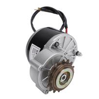 Šepetėlinis nuolatinės srovės variklis 36V 350W Didelis sukimo momentas 3000 RPM Kairysis pavarų šepetėlinis elektrinis variklis elektriniam dviračiui Mažam motociklui