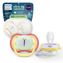 PHILIPS Avent Ultra Air, 0–6 months, yellow/violet, 2 pack (SCF376/25)