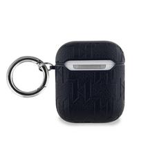Karl Lagerfeld PU Embossed Karl Head Case for AirPods 1/2 / Black