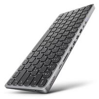 AXAGON HMC-KB-GE, 5Gbps USB hub with keyboard, 4K/60Hz HDMI, 3x USB-A, SD/mSD card reader, audio, 100W PD, German keyboard layout