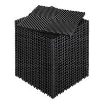 Modulinės drenažo grindų plytelės Vevor, 31x31x1.5 cm, juodos, 24 vnt.