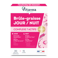 VITAVEA Fat burner day/night riebalų degintojas, 30 kapsulių