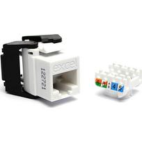 Lizdas EXCEL 100-202-WT RJ45 (Balta, Cat5e, UTP, keystone)