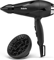 "BaByliss Shine Pro 2200" plaukų džiovintuvas - 2200 W, jonų technologija, antifrizinis efektas, su difuzoriumi ir antgaliu, pagamintas Italijoje, juodas, 6713DE