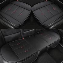 "Black Panther" automobilio sėdynių užvalkalas apima priekinės sėdynės užvalkalą ir galinio suolo užvalkalą, universali PU odos sėdynių apsauga tinka 90 % transporto priemonių (juoda)