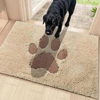 "Dirt Trapper Mat" durų kilimėlis vidaus patalpoms 50 x 80 cm, neslidus plaunamas kilimėlis, plokščias vidaus durų kilimėlis įėjimui, itin gerai sugeriantis kilimėlis šunims, skirtas nešvarioms letenoms
