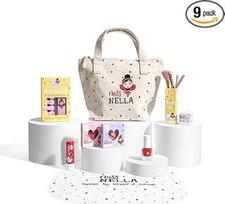 "Miss Nella" specialaus leidimo vaikiškas makiažo ir nagų lako rinkinys mažoms mergaitėms (Glamorous Picks, 8 dalys)