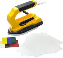 "Pebaro 0274 Enkaustinių dažų lygintuvo rinkinys, lygintuvas tapybai vašku, 7 vaškinės kreidelės, 5 baltos kortelės A5 ir DIN A6, geltonos spalvos, 22 x 6 x 16 cm