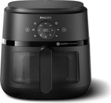"Philips Airfryer 2000 Series" - 13 paruošimo galimybių, 6,2 l, kompaktiškas dizainas su kepimo langeliu, "RapidAir" technologija, kepa iki 90 % mažiau riebalų, lengvai valoma (NA230/00)