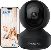 "Reolink" 3K stebėjimo kamera, vidaus WLAN pasukama, namų ir kūdikių monitorius, asmens, augintinio ar kūdikio miego aptikimas, automobilio stebėjimas, 2,4/5GHz "WiFi" IP kamera, 5 MP IR naktinio matymo, E1 Pro Black