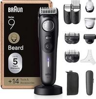 Braun BT9565 BT9565 barzdaskutė, 9 serijos, elektrinė barzdaskutė vyrams su 14 kirpimo įrankių, itin aštriais "ProBlade" ašmenimis, 180 min. baterijos veikimo laikas, belaidis barzdos skustuvas, 52 ilgiai
