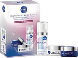 NIVEA Cellular Expert Filler & Epigenetics veido priežiūros rinkinys, dieninis kremas (50 ml), naktinis kremas (50 ml) ir serumas (30 ml), dovanų rinkinys jaunatviškai išvaizdai