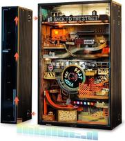 ROKR Marble Run 3D Dėlionė Suaugusiųjų Hip-hop gatvės modelis Muzikos sinchronizacija Žaidimų dekoracijos Nustatymas Išplečiami rinkiniai Cyberpunk Dovanų idėja vyrams Paralelinis pasaulis MR03S
