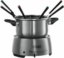 Russell Hobbs Fiesta Fondue 2L 6 asm., Fiesta, 6 asm., 2 l, juoda, nerūdijantis plienas, apvalus, nerūdijantis plienas, 1200 W