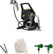 WAGNER Control Pro 350 R beorė dažų purškimo sistema emulsiniams/lateksiniams dažams, lakams ir glazūroms, naudojama patalpose ir lauke, 15 m² per 2 minutes, slėgio reguliavimas, 110 bar, 15 m žarna