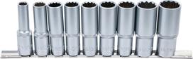 5253 9-gb 12 taškų ilgųjų lizdų rinkinys 10-24mm 1/2 BGS