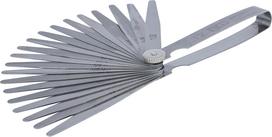 3083 Tarpų matuoklis 20 ašmenų, 0,05-1 mm T2 I 100 mm gylio BGS