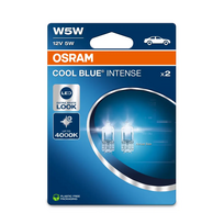 Halogeninės lemputės W5W / T10 2vnt.  OSRAM COOL BLUE INTENSE (NEXT GEN) 4000K 12V 5W, 2825CBN-02B