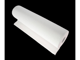 Popierinis 50 cm x 200 m su perforacija kas 50 cm, vienkartinis higieninis, sanitarinis užtiesalas, paklotas, paklodė, patiesalas kušetei, gultui, balta spalva, 100% gryna celiuliozė, rulone