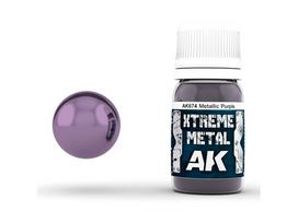 AK Interactive - METALLIC PURPLE XTREME METAL Emaliniai dažai, 30ml, AK674