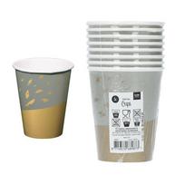 Vienkartiniai puodeliai FOLAT GOLDEN DAWN, 250 ml, 8 vnt.