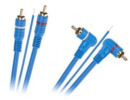 Audio kabelis 2×RCA – 2×RCA kabelis su valdymo laidu | Ilgis 5 m | Tiesus–kampinis