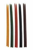 Natūralių spalvotų bičių vaško žvakių rinkinys, 25 cm, 10 vnt.