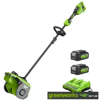 Akumuliatorinis sniego valytuvas Greenworks SS3002A2, 48V(2X24V) (2X4.0Ah + kroviklis)