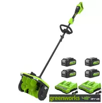 Akumuliatorinis sniego valytuvas Greenworks SS3002AX , 48V(2X24V) (4X4.0Ah + 2 dvig. krov.)