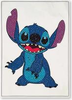 "Crystal Art" - XL deimantinių lipdukų rinkinys - visas rinkinys su blizgančiais deimantais ir priedais - "Disney Stitch