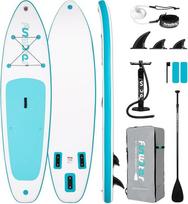 "FunWater" 320 cm pripučiama irklentė SUP - irklas, kuprinė, 3 plunksnos, pompa, pavadėlis - SUP lenta pradedantiesiems ir pažengusiems naudotojams