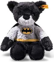 "Steiff Batman" meškiukas, 29 cm, spalvingas, minkštas žaislas, superherojus, idealiai tinka vaikams ir gerbėjams, meškiukas su Betmeno atvaizdu, pagamintas iš minkšto pliušo, galima skalbti skalbimo mašinoje
