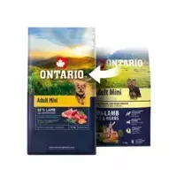 Ontario Adult Mini Lamb and Brown Rice, 0,75 kg, pašaras mažų veislių šunims su ėriena ir rudaisiais ryžiais